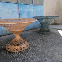 2 tavoli da giardino design vintage anni 60 