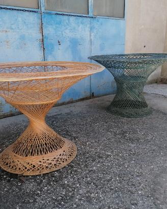 2 tavoli da giardino design vintage anni 60 