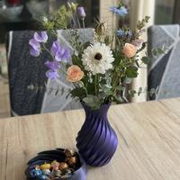 vaso moderno con portacaramelle 