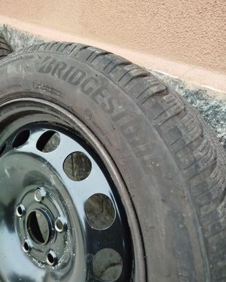 Cerchi ferro 16" + gomme  205 55 16  per VW Golf