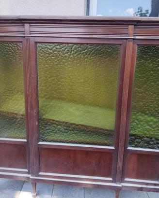 Vetrina vintage in legno massello – 162x41x155  cm