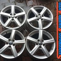 4 CERCHI in lega 15 POLLICI VOLKSWAGEN POLO 6R