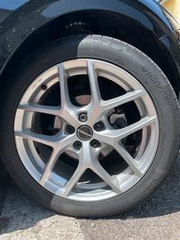 Vw Cerchi 17 5x100 Borbet Y + Gomme Hankook