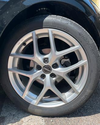 Vw Cerchi 17 5x100 Borbet Y + Gomme Hankook