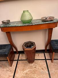 Consolle legno e marmo Alpi