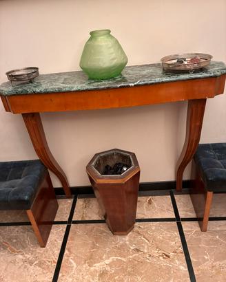 Consolle legno e marmo Alpi