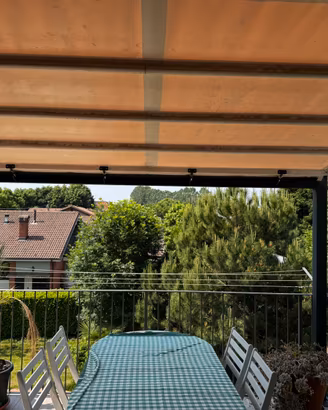 Pergola con tenda