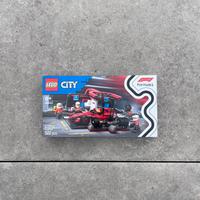 60443 LEGO City Pitstop e meccanici con monoposto