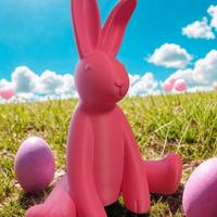 Coniglio Pasquale XXL Grande Decorazione Moderna 3