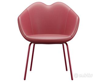 SEDIA QEEBOO XOXO CHAIR LEATHER ROUND BASE