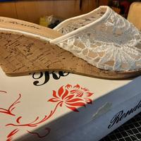 ciabatte bianche in pizzo 