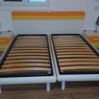 Cameretta ragazzi 2 letti 2 comodini cassettiera