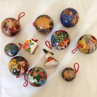 11 palline di natale realizzate con carte vintage