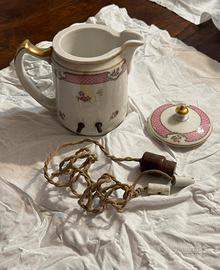 Bollitore antico in porcellana di limoges anni 20