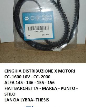 CINGHIA DISTRIBUZIONE X MOTORI CC.1600, 2000