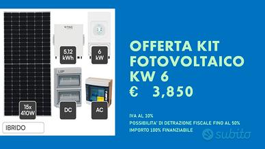  kit fotovoltaico 6kw