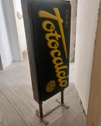 Insegna bifacciale TOTOCALCIO originale