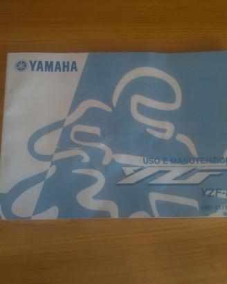 LIBRETTO USO E MANUTENZIONE YAMAHA YZF-R6 ANNO 200