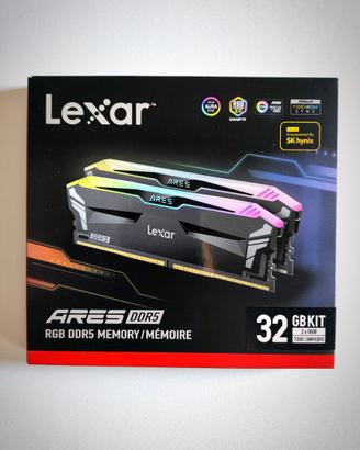 Lexar Ares Argb DDR5 32GB (2x16GB) 7200mt cl34