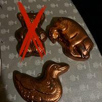 Due stampi in rame vintage