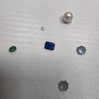 PIETRE PREZIOSE  perla zaffiro brillante 