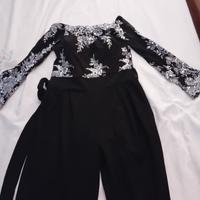 Tuta elegante con strass