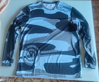 Maglia mimetica blu maniche lunghe taglia 2XL