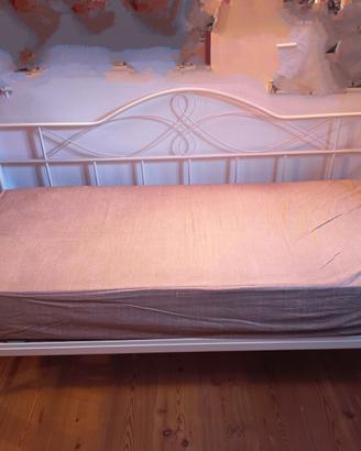Letto singolo ferro bianco