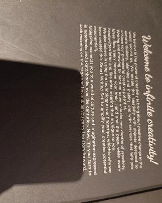 Moleskine notebook smart writer pen