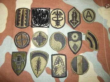 Lotto Patches Subdued Us Army anni 70-80