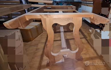 Gambe a lira per tavolo fratino in noce canaletto