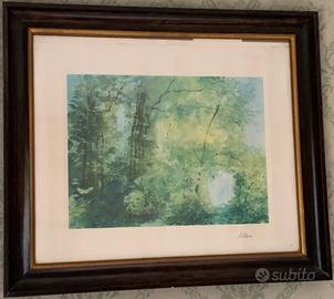 Quadro stampa in cornice pittore LILLONI UMBERTO