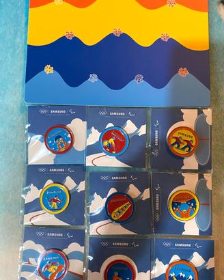 Collezione completa spille Samsung Olimpiadi