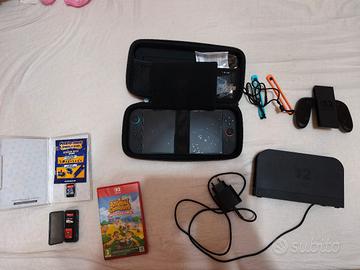 nintendo switch 2 + cover con pellicola + giochi 