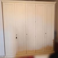 Armadio Camera da Letto 5 Ante Avorio (240x252)