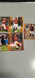 lotto 5 figurine card della Roma
