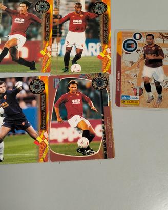 lotto 5 figurine card della Roma