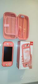 nintendo switch lite rosa 