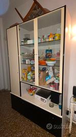 Mobile credenza contenitore bianca e nera