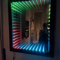 Specchio infinity mirror, arte design