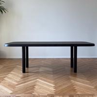 Tavolo nero in legno, 6/8 posti, design su misura