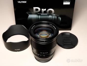 Viltrox PRO AF 75mm F1.2 attacco SONY E aps-c