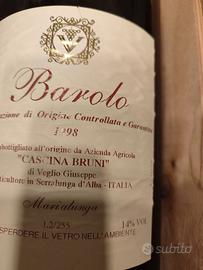 Vino Barolo 1998 cascina Bruni