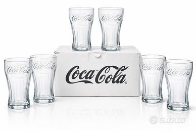Set 6 Bicchieri Coca-Cola Originali 25cl Vintage