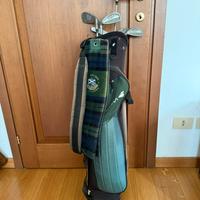 Sacca da golf vintage con 6 mazze – rara