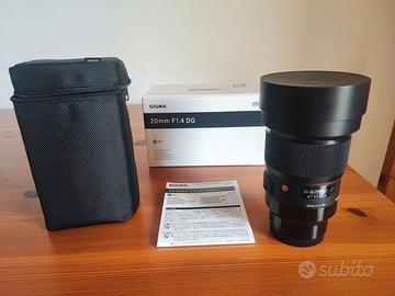 Sigma 20mm f1.4 DG HSM per Sony E