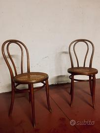 Sedia Thonet originali  incisione e etchietta