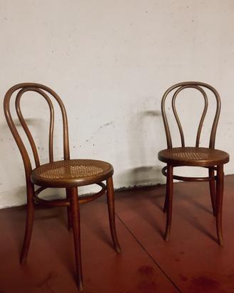Sedia Thonet originali  incisione e etchietta