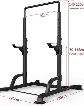 RACK SQUAT MULTIFUNZIONE REGOLABILE