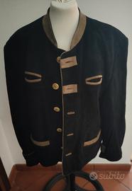 Giacca in vera pelle scamosciata 